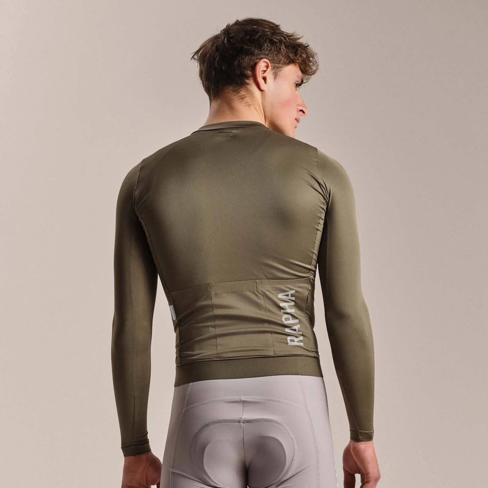 RAPHA Pro Team Long Sleeve Lightweight Jersey III - GSS Moss Green/Smoky Silver