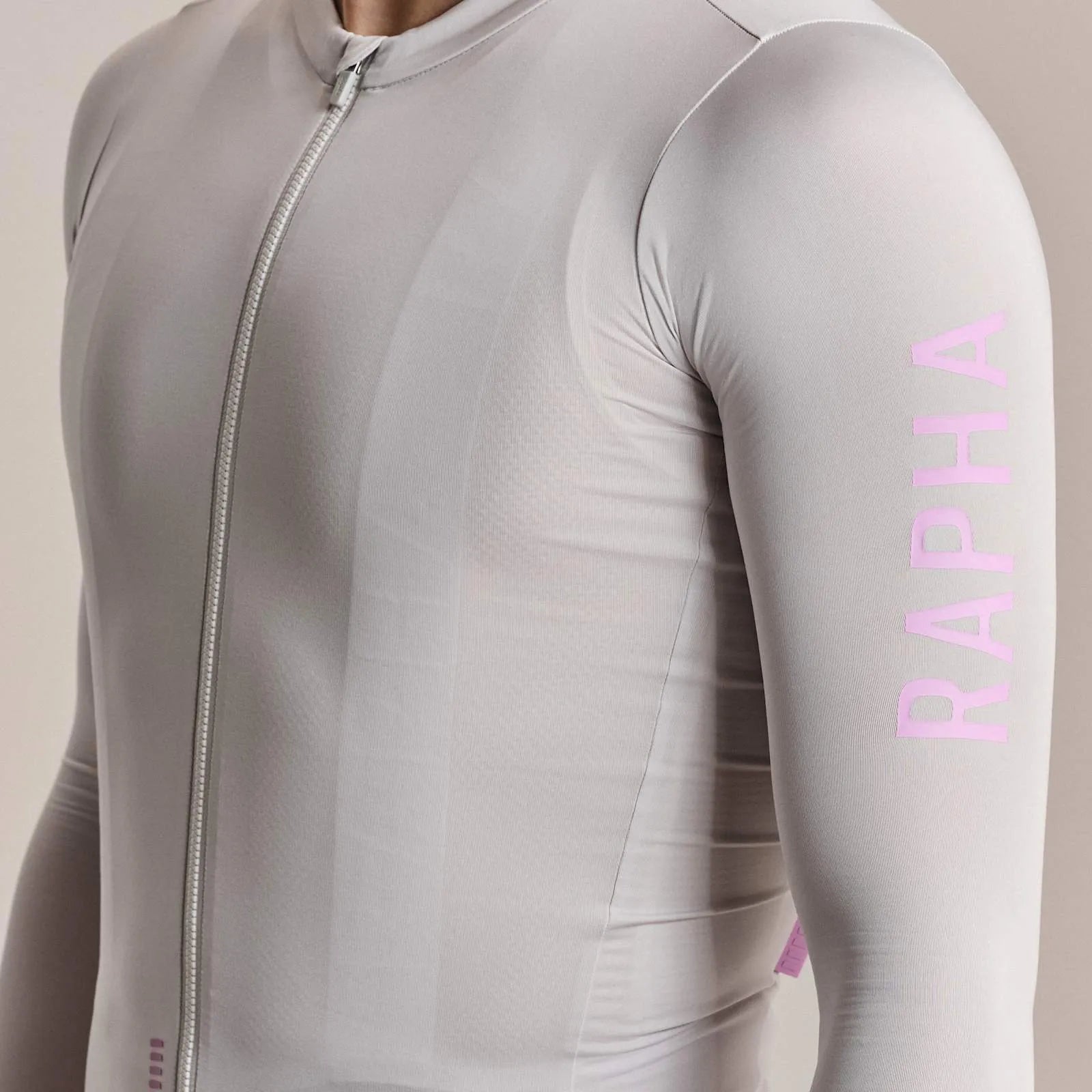 RAPHA Pro Team Long Sleeve Lightweight Jersey III - SQU Silver/Quartz