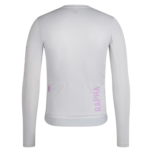 RAPHA Pro Team Long Sleeve Lightweight Jersey III - SQU Silver/Quartz