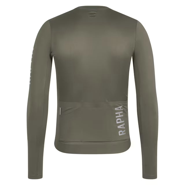 RAPHA Pro Team Long Sleeve Lightweight Jersey III - GSS Moss Green/Smoky Silver
