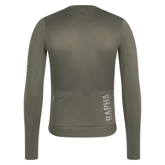 RAPHA Pro Team Long Sleeve Lightweight Jersey III - GSS Moss Green/Smoky Silver
