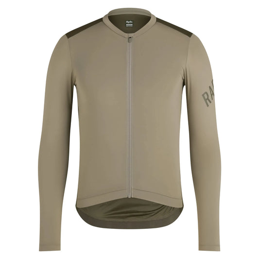 RAPHA Pro Team Long Sleeve Lightweight Jersey - VKL Khaki/Moss Green