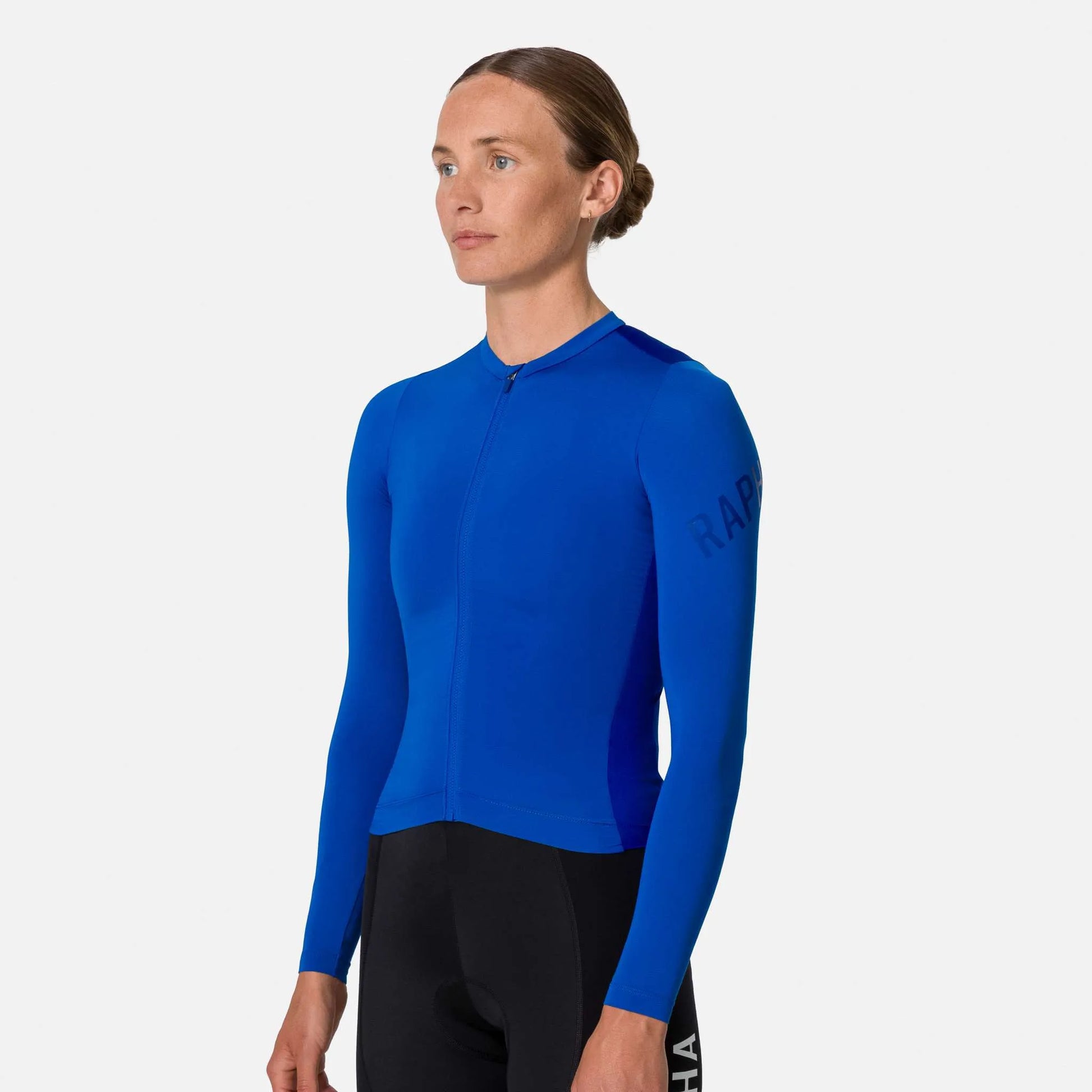 RAPHA Pro Team Long Sleeve Lightweight Women Jersey - BOU Light Blue/Blue