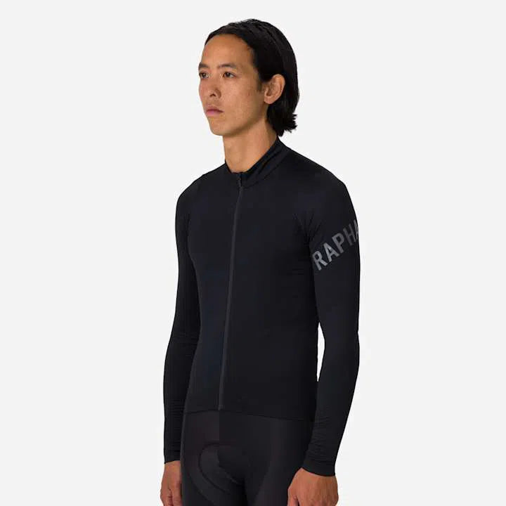 RAPHA Pro Team Long Sleeve Midweight Jersey - BLW Black/White