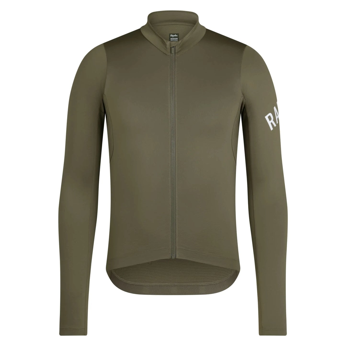 RAPHA Pro Team Long Sleeve Midweight Jersey - KLW Moss Green/White