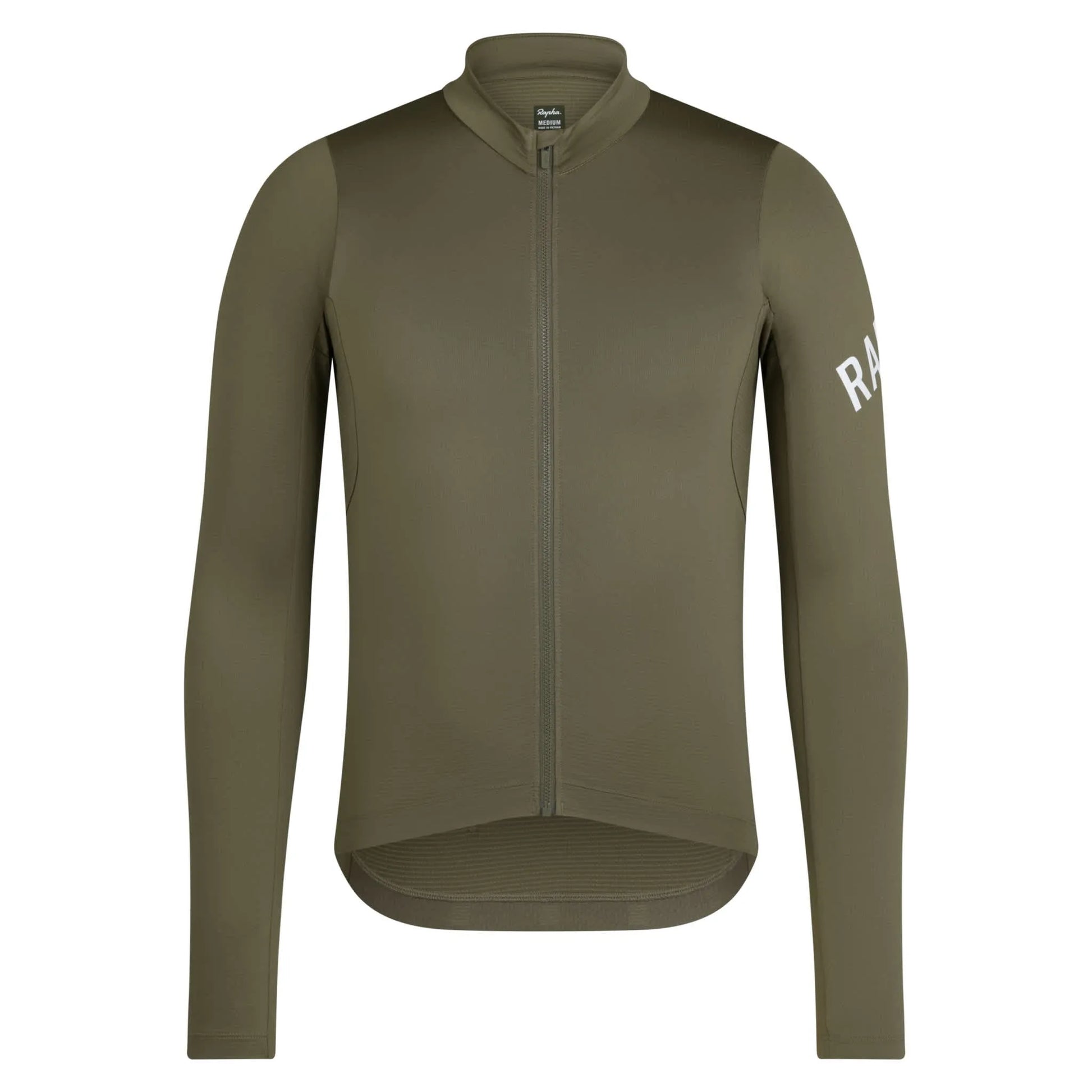 RAPHA Pro Team Long Sleeve Midweight Jersey - KLW Moss Green/White