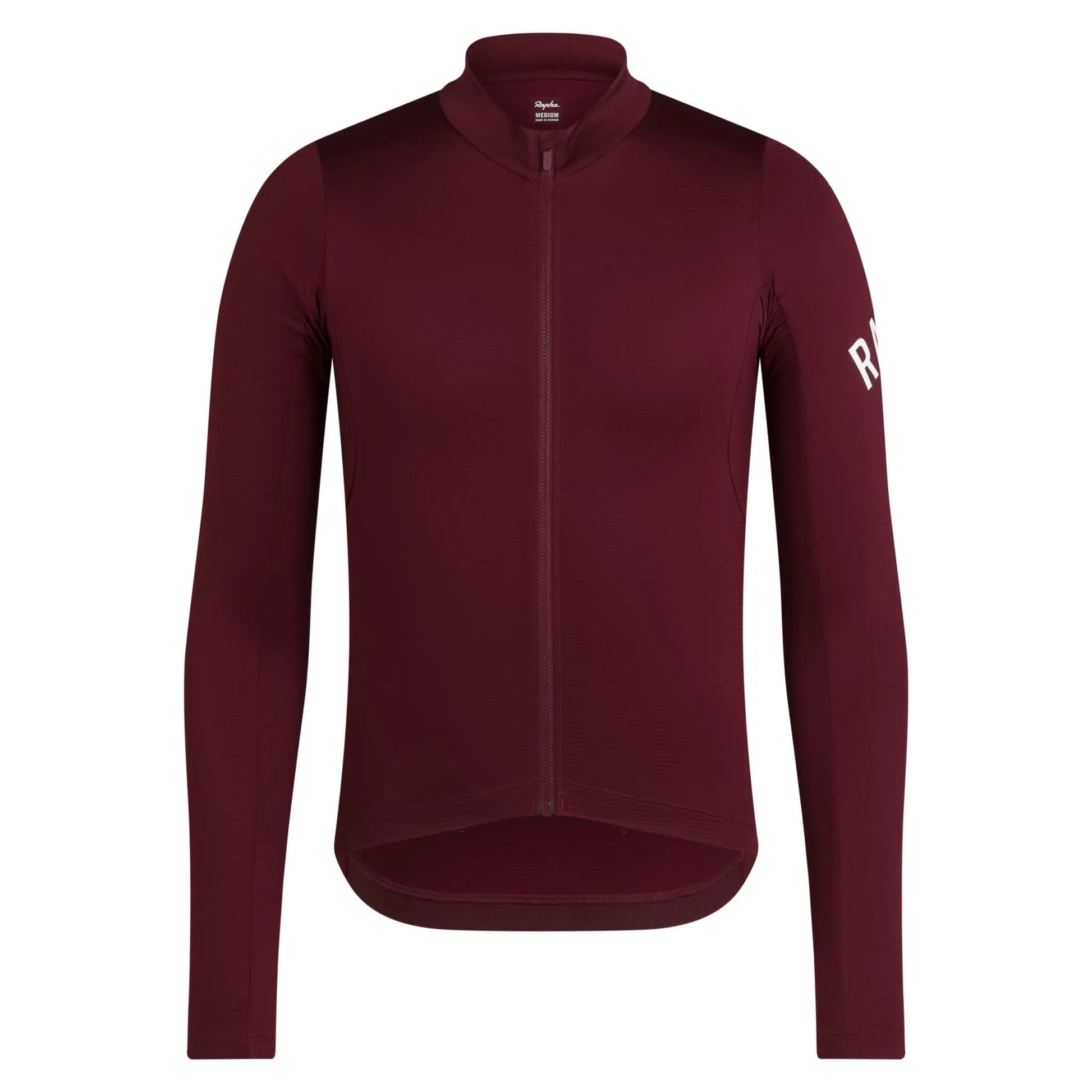 RAPHA Pro Team Long Sleeve Midweight Jersey - PRY Port/White