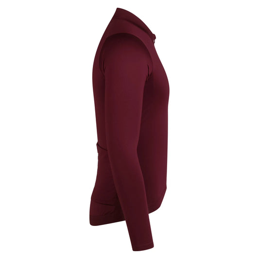 RAPHA Pro Team Long Sleeve Midweight Jersey - PRY Port/White
