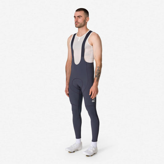 RAPHA Pro Team Winter Bib Tights - Dark Grey/White