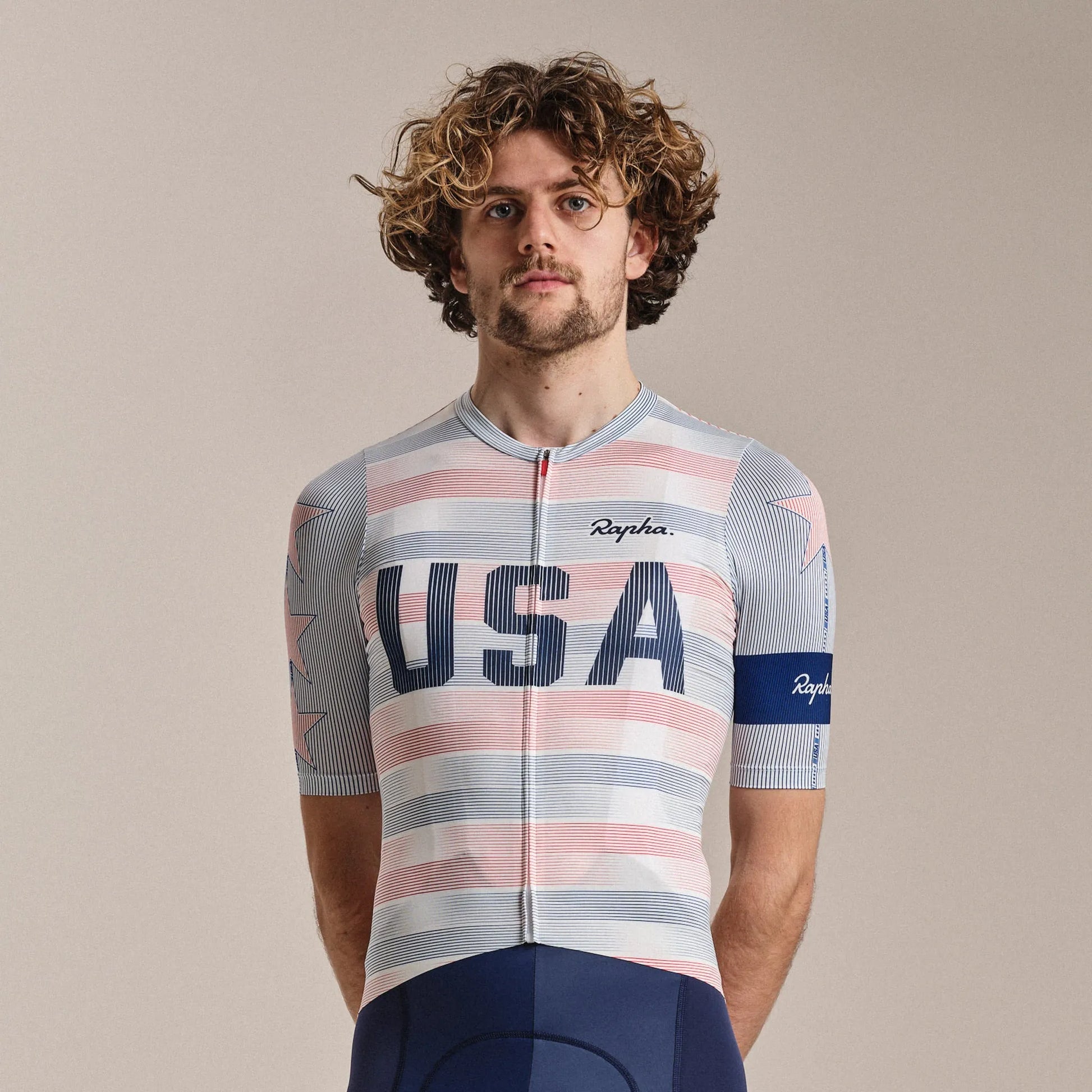 RAPHA USA Men's Pro Team Rouleur Jersey - Multicolour