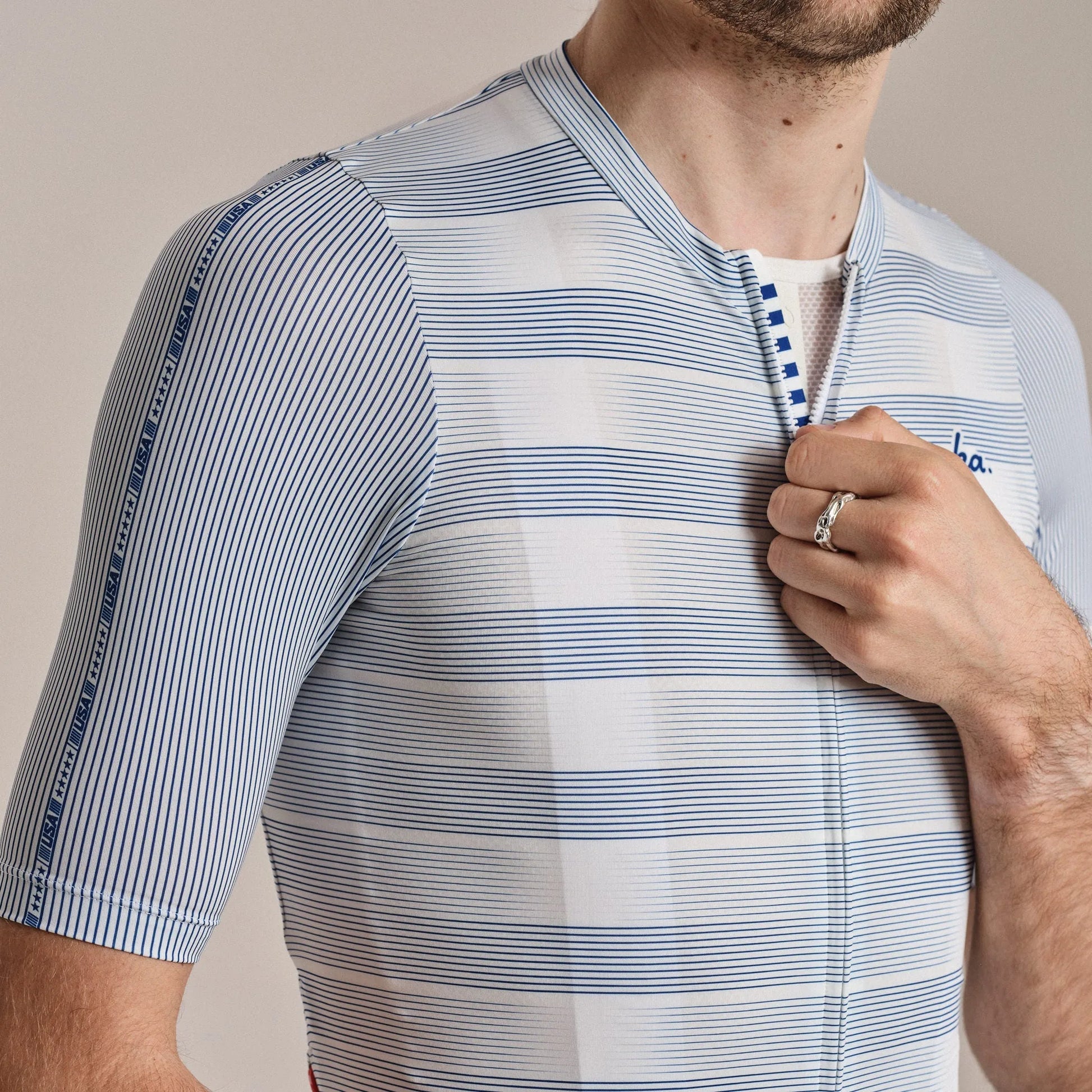 RAPHA USA Men's Pro Team Rouleur Jersey - Multicolour