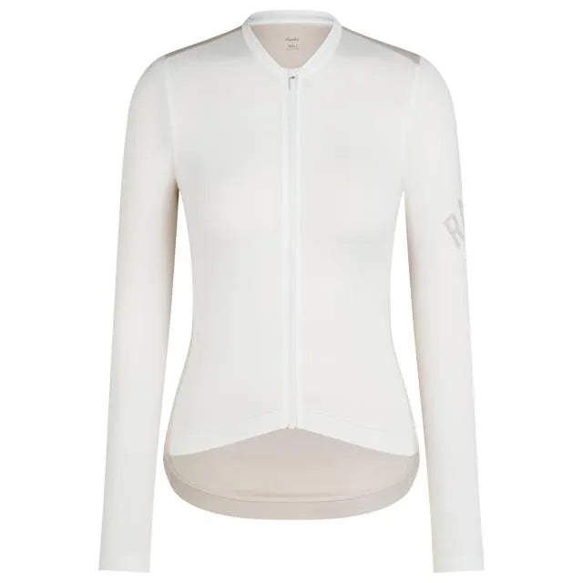 RAPHA Women Pro Team Long Sleeve Lightweight Jersey - WAS White/Silver