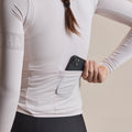 RAPHA Women Pro Team Long Sleeve Midweight Jersey - Blush/White
