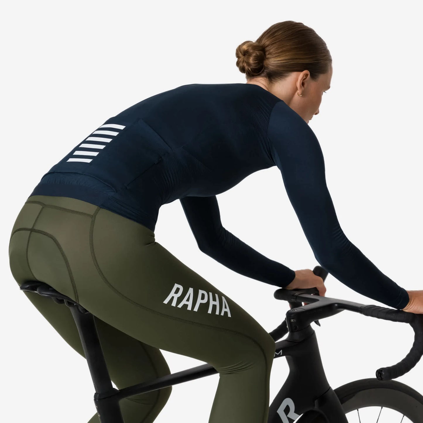 RAPHA Women Pro Team Long Sleeve Midweight Jersey - CAR Carbon