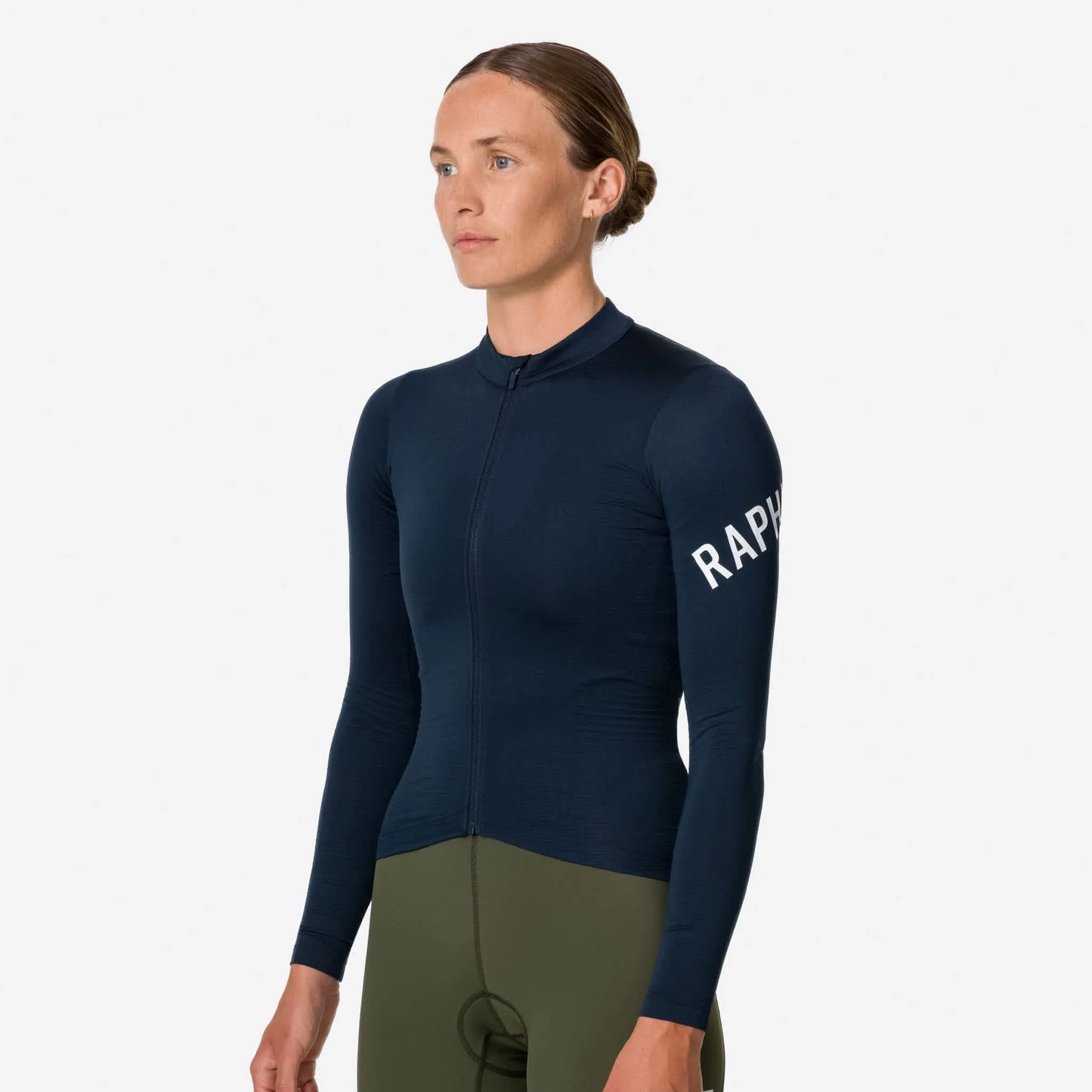 RAPHA Women Pro Team Long Sleeve Midweight Jersey - CAR Carbon