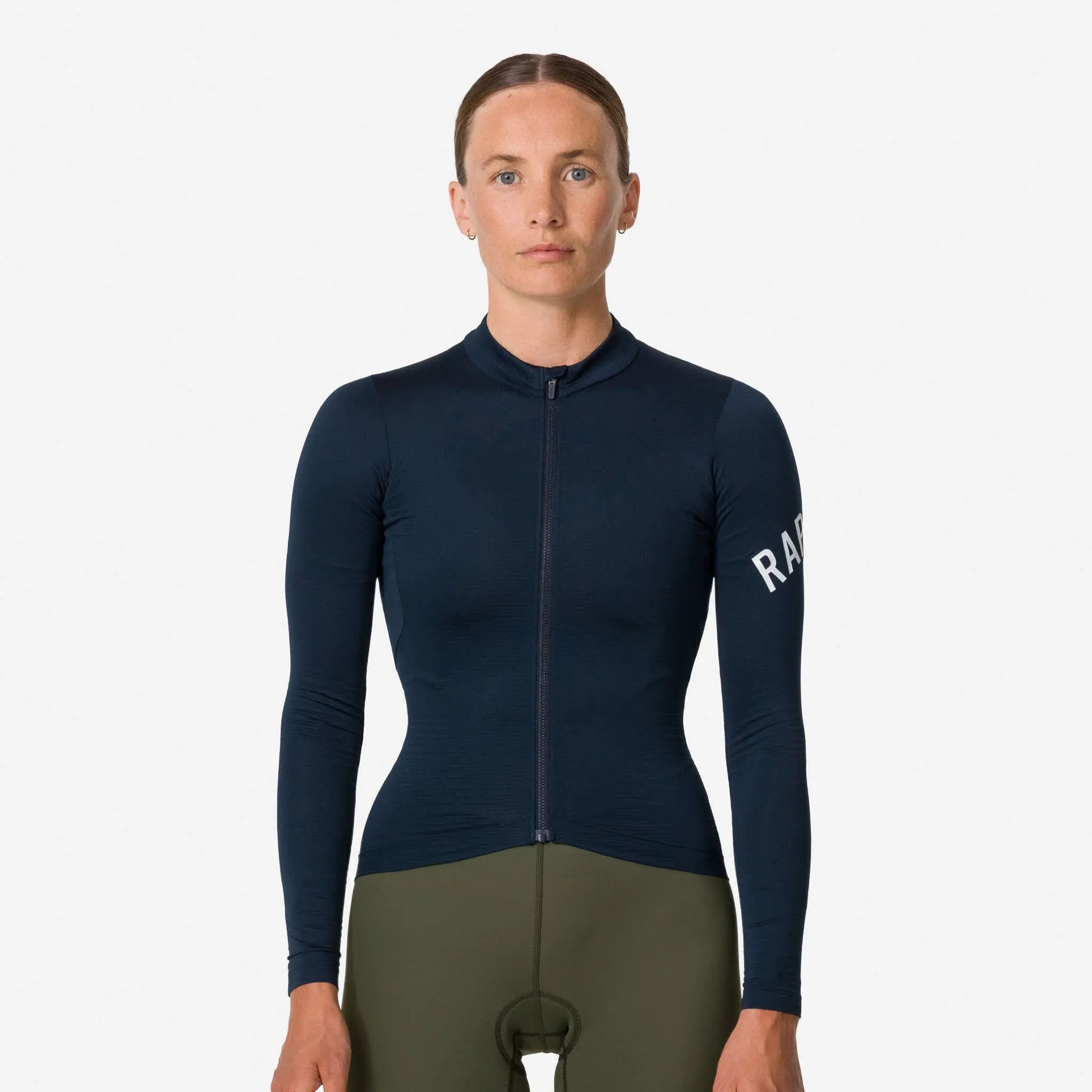 RAPHA Women Pro Team Long Sleeve Midweight Jersey - CAR Carbon