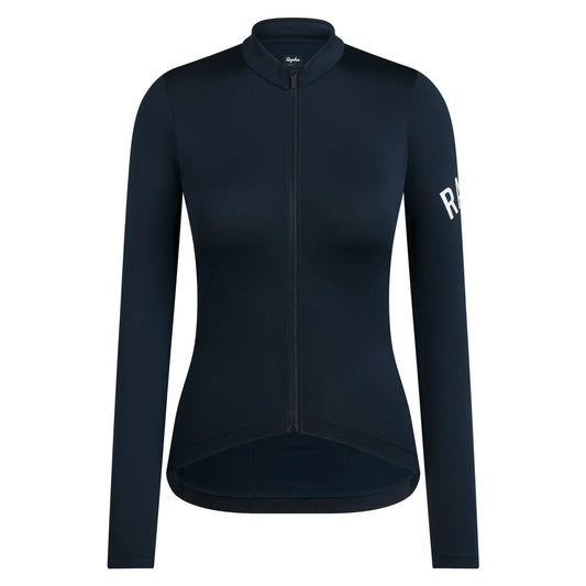 RAPHA Women Pro Team Long Sleeve Midweight Jersey - CAR Carbon