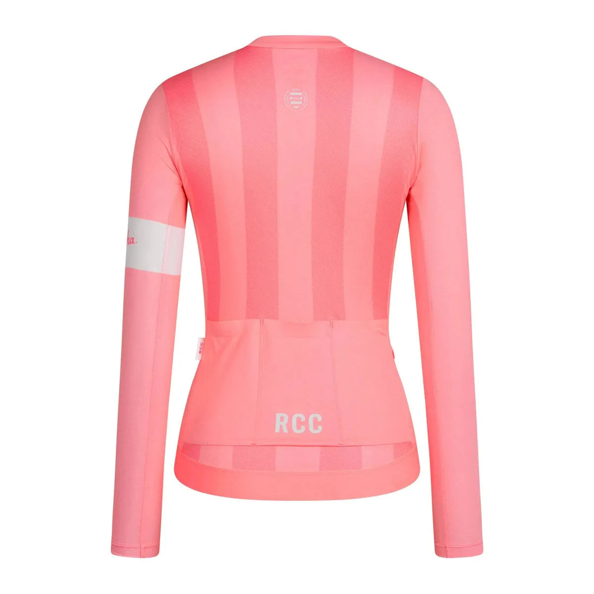 RAPHA Women RCC Pro Team Long Sleeve Lightweight Jersey - Light Pink/High-Vis Pink