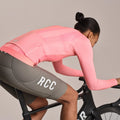 RAPHA Women RCC Pro Team Long Sleeve Lightweight Jersey - Light Pink/High-Vis Pink