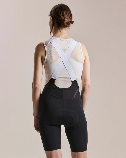 RAPHA Women's Brevet Cargo Bib Shorts III - Black/White