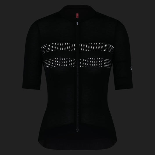 RAPHA Women's Brevet Lightweight Jersey III - Black/Black Reflective