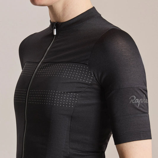RAPHA Women's Brevet Lightweight Jersey III - Black/Black Reflective