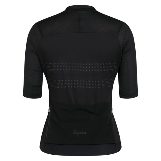 RAPHA Women's Brevet Lightweight Jersey III - Black/Black Reflective