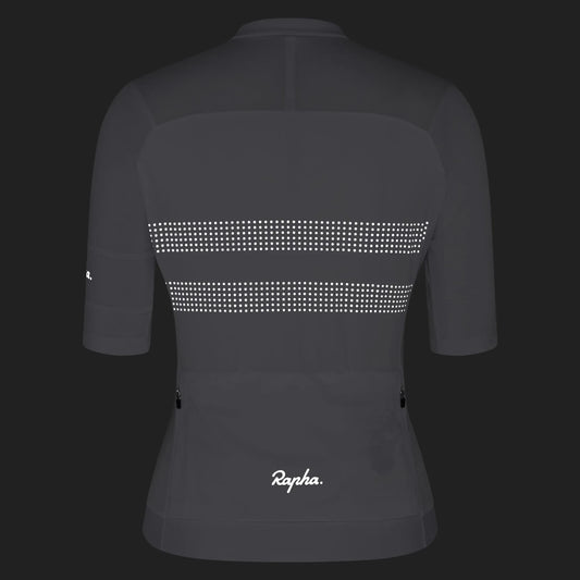 RAPHA Women's Brevet Lightweight Jersey III - White/Silver Reflective