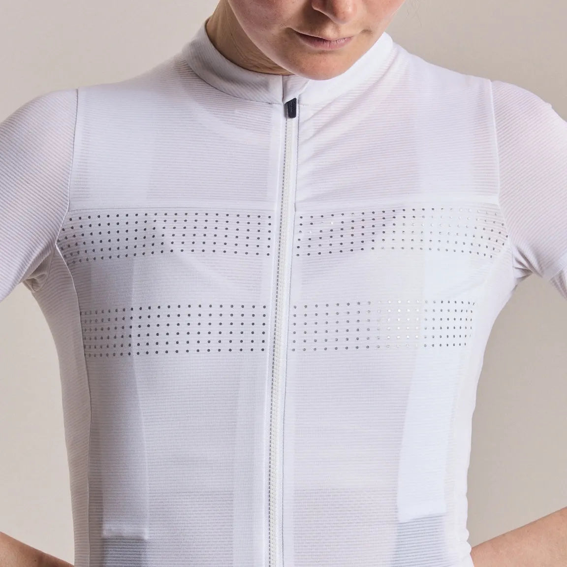 RAPHA Women's Brevet Lightweight Jersey III - White/Silver Reflective