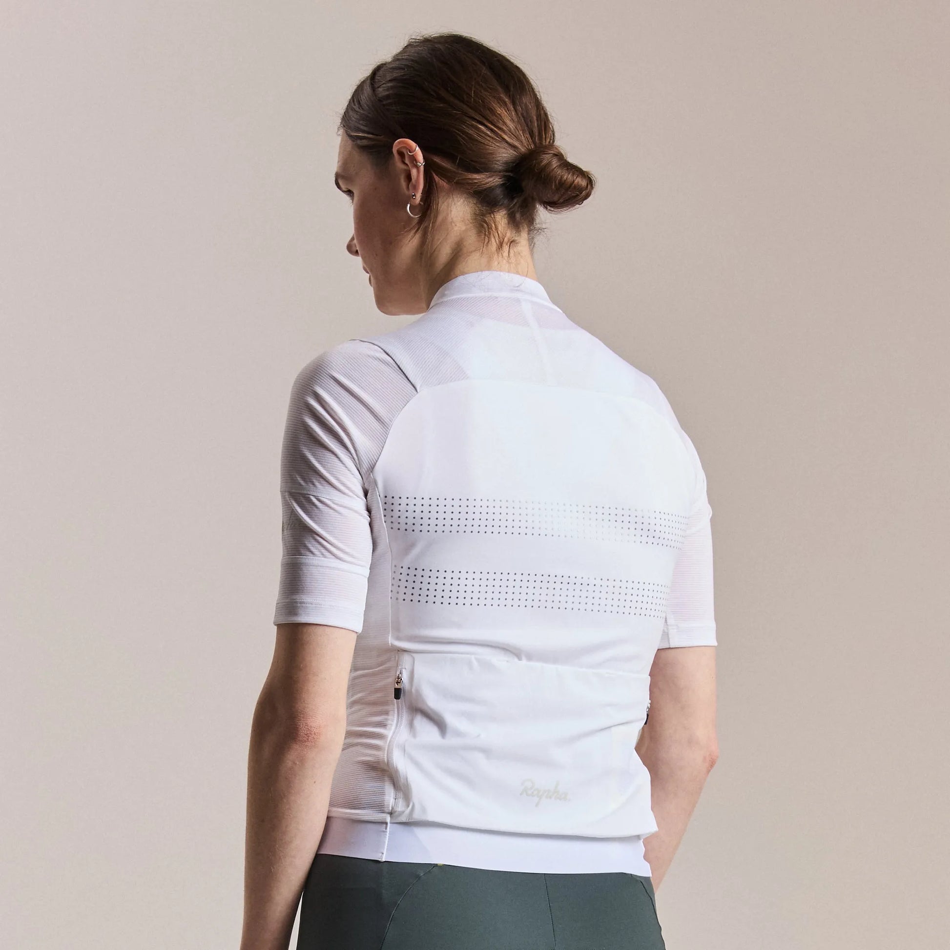 RAPHA Women's Brevet Lightweight Jersey III - White/Silver Reflective