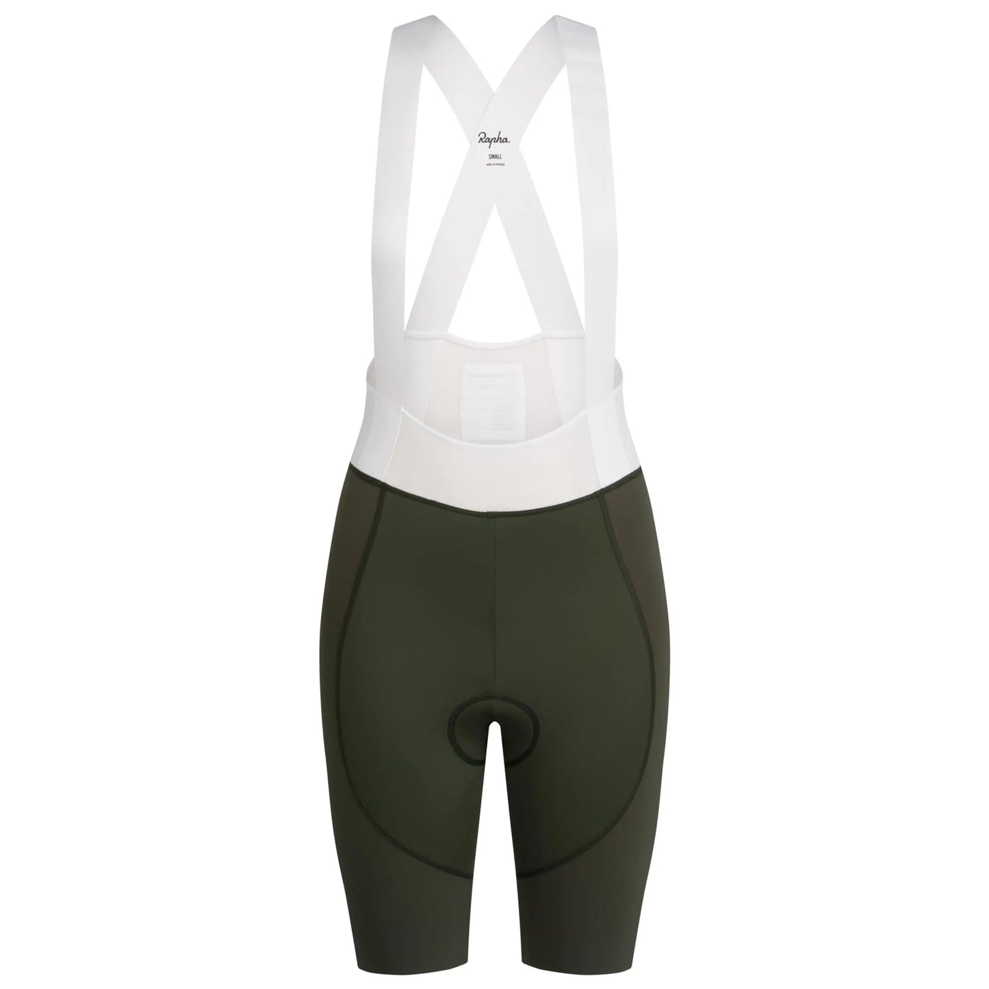 RAPHA Women's Pro Team Bib Shorts - Dark Green/White
