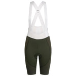 RAPHA Women's Pro Team Bib Shorts - Dark Green/White
