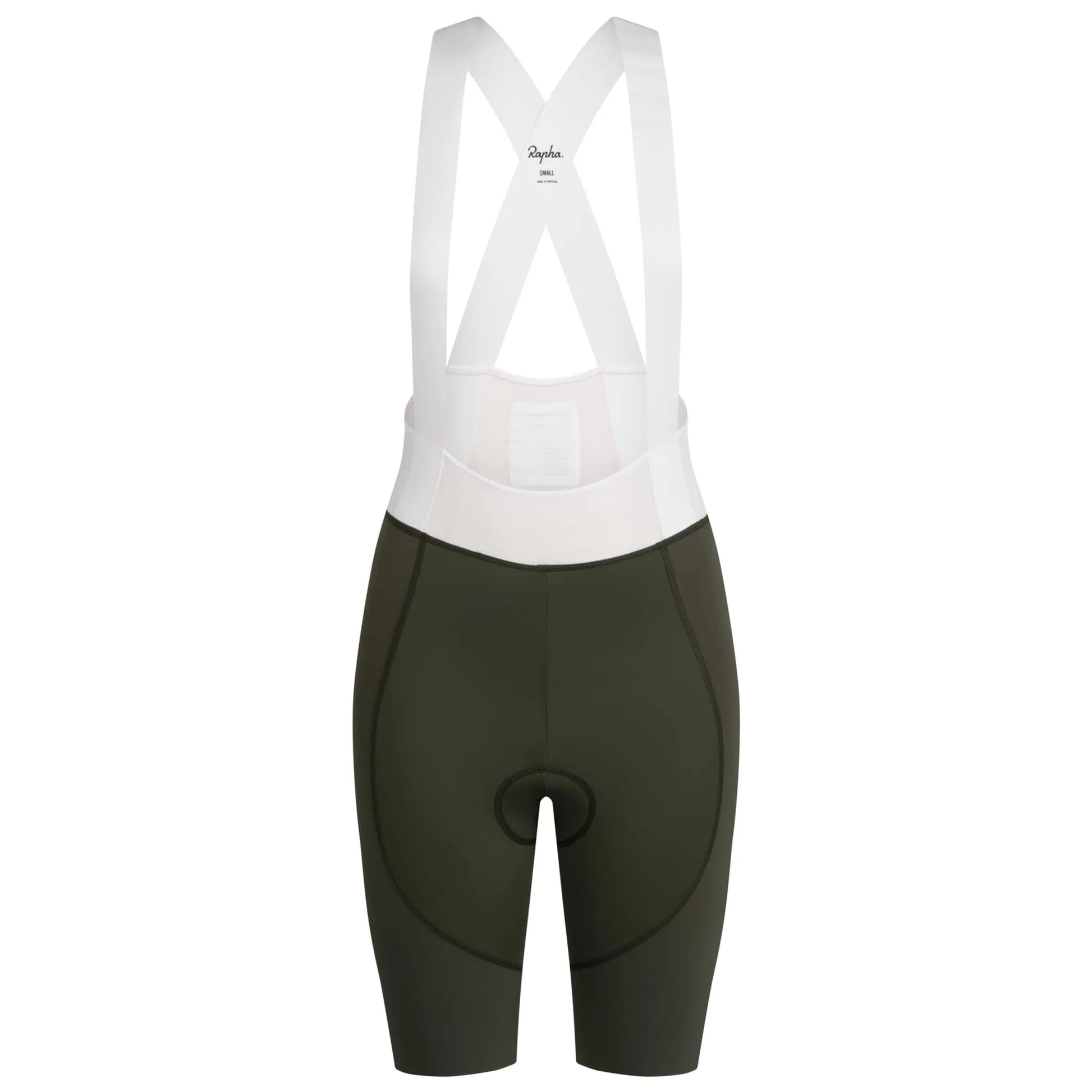 RAPHA Women's Pro Team Bib Shorts - Dark Green/White