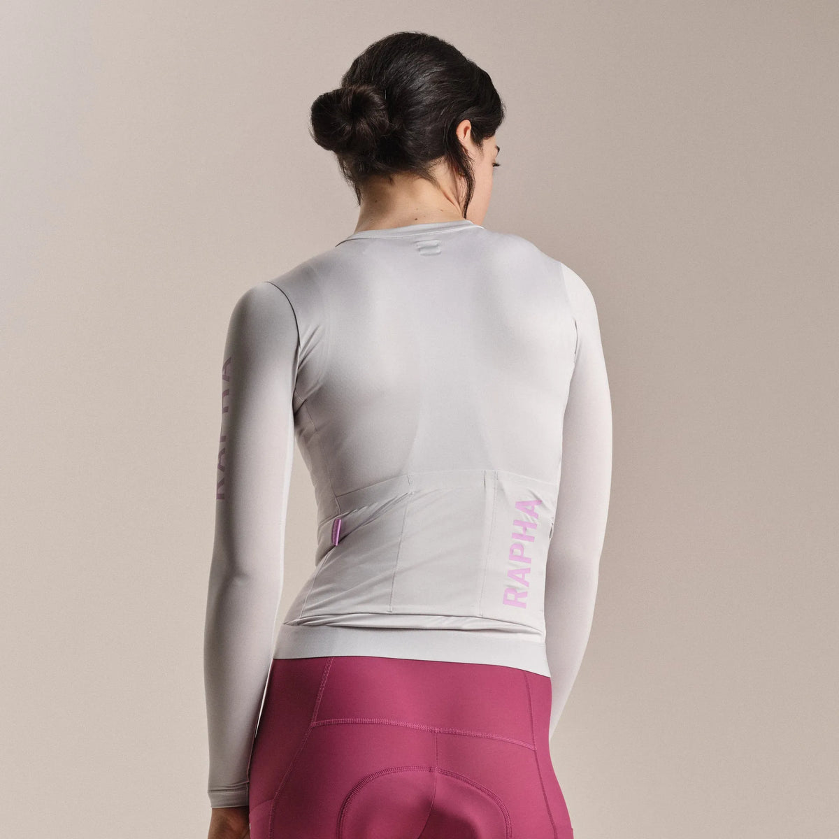RAPHA Women's Pro Team LS Lightweight Jersey III - Silver/Quartz