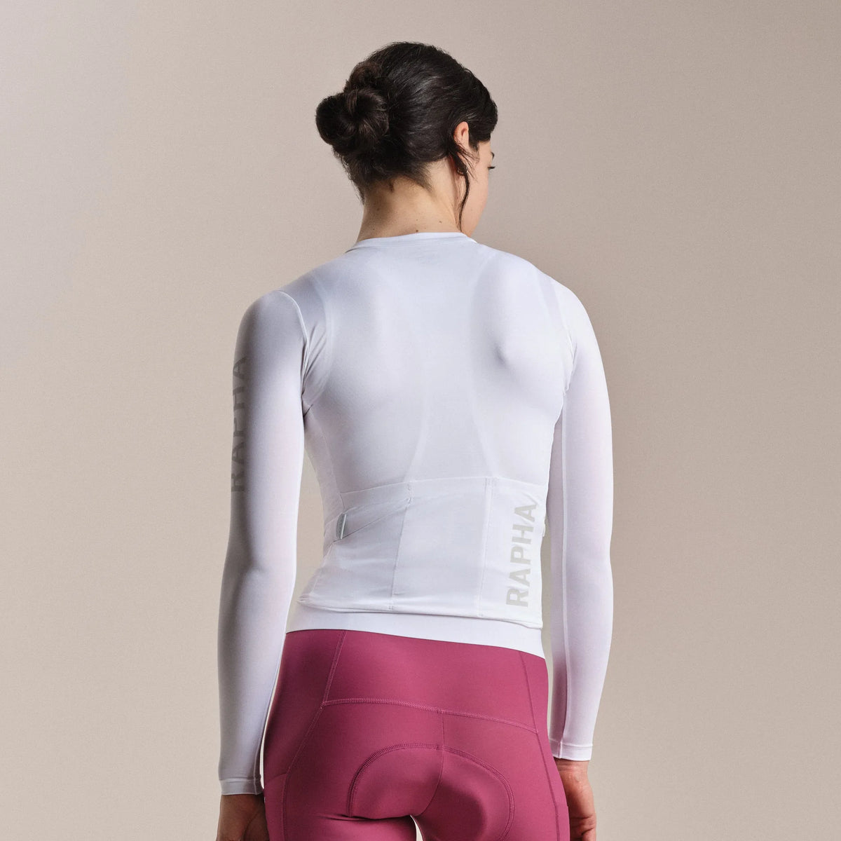 RAPHA Women's Pro Team LS Lightweight Jersey III - White/Silver