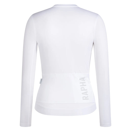 RAPHA Women's Pro Team LS Lightweight Jersey III - White/Silver