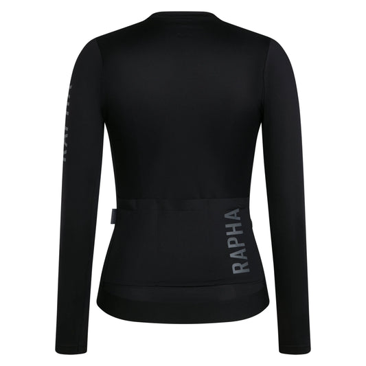 RAPHA Women's Pro Team LS Lightweight Jersey III - Black/Dark Grey
