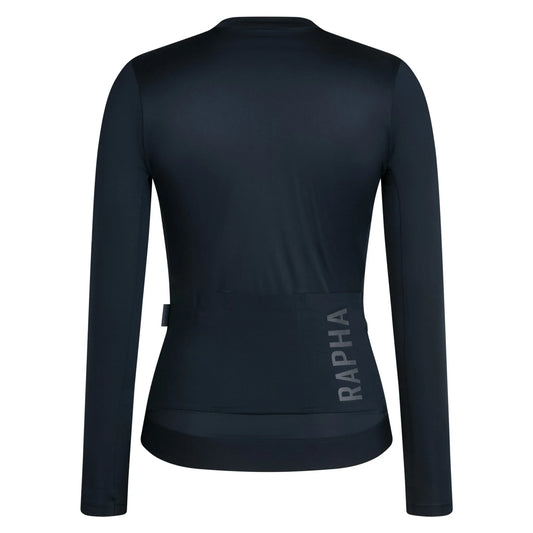 RAPHA Women's Pro Team LS Lightweight Jersey III - Carbon/Dark Grey