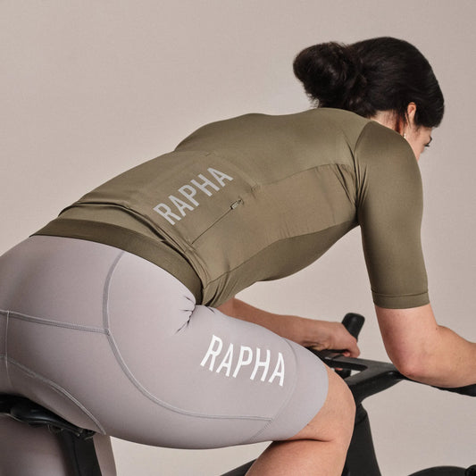 RAPHA Women's Pro Team Training Jersey III - Moss Green/Smoky Silver