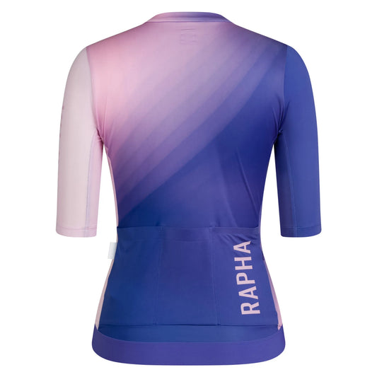 RAPHA Women's Pro Team Training Jersey III - Surface Print/Blue