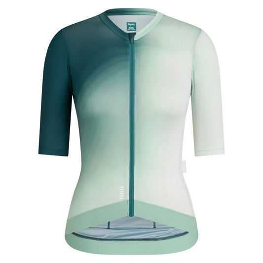 RAPHA Women's Pro Team Training Jersey III - Surface Print/Green
