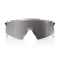 RIDE 100% Aerocraft Sunglasses - Gloss Black Chrome / HiPER Silver Mirror Lens