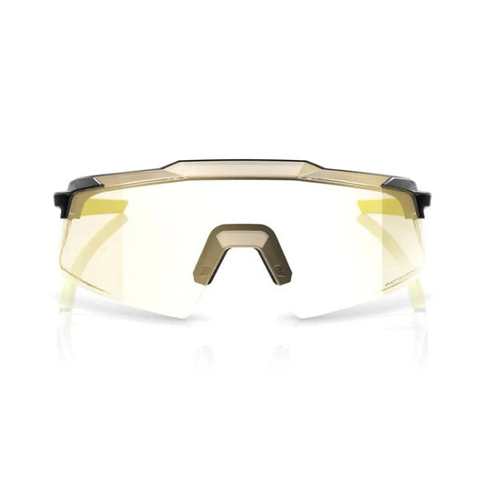 RIDE 100% Aerocraft Sunglasses - Gloss Metallic Black / Gold Mirror Photochromic Lens