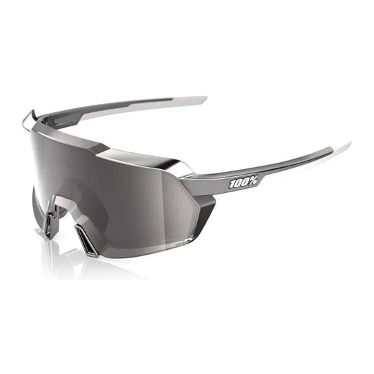 RIDE 100% Korbin Sunglasses - Gloss Black / HiPER Silver Mirror Lens