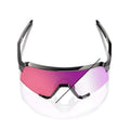 RIDE 100% S3 Sunglasses - Gloss Black / Purple Flash Mirror Photochromic Lens