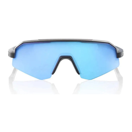 RIDE 100% Slendale XS Sunglasses - Matte Black / HiPER Blue Multilayer Mirror Lens