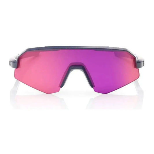 RIDE 100% Slendale XS Sunglasses - Satin Storm Metallic / Purple Multilayer Mirror Lens