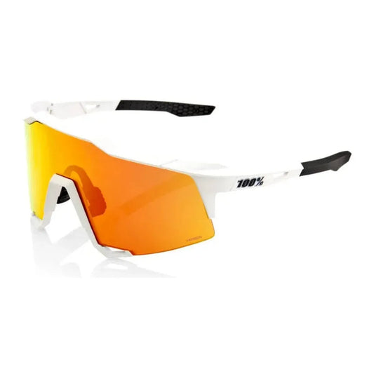 RIDE 100% Speedcraft Sunglasses - Soft Tact Black / HiPER Red Multilayer Mirror Lens