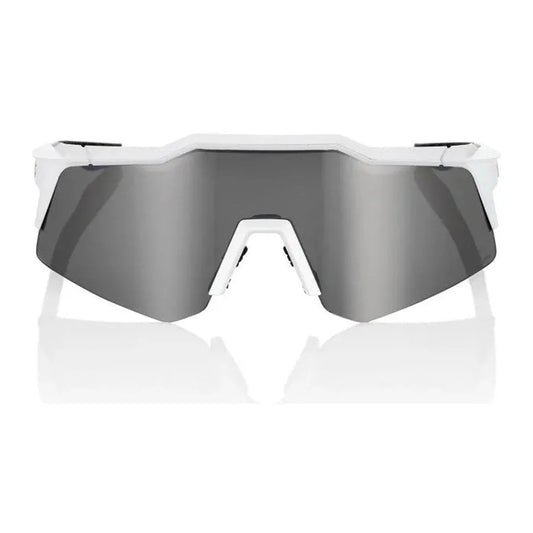 RIDE 100% Speedcraft XS Sunglasses - Matte White / HiPER Silver Mirror Lens