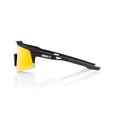 RIDE 100% Speedcraft XS Sunglasses - Soft Tact Black / HiPER Red Multilayer Mirror Lens